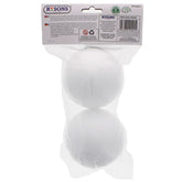 2PC POLYSTYRENE FOAM CRAFT BALLS 9.5cm